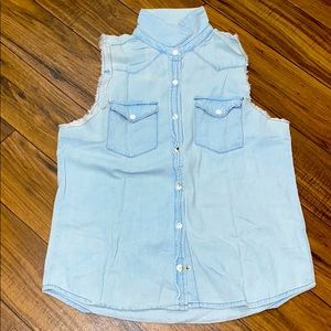 FOREVER 21 Denim Sleeveless Top